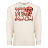 Sandshell i fought for my life and i won uterine cancer peac Premium Sweatshirt - texasbilliewilder