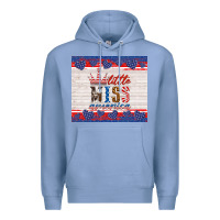 Colony Blue 4th of july little miss America Premium Hoodie - HRA Design Shop