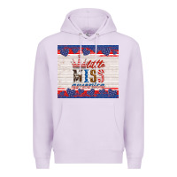 Lilac 4th of july little miss America Premium Hoodie - HRA Design Shop