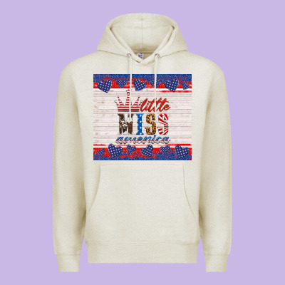 4th Of July Little Miss America Premium Hoodie Designed By Hra Design Shop