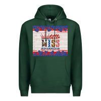 Sports Green 4th of july little miss America Premium Hoodie - HRA Design Shop