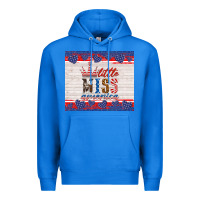 True Royal 4th of july little miss America Premium Hoodie - HRA Design Shop