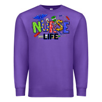 Purple autism nurse life Premium Sweatshirt - texasbilliewilder