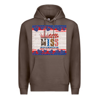 Coffee 4th of july little miss America Premium Hoodie - HRA Design Shop