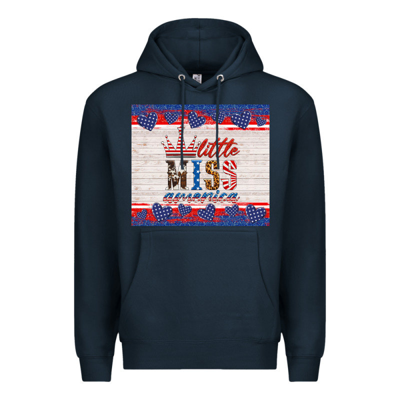 4th Of July Little Miss America Premium Hoodie by HRA Design Shop | Teevron