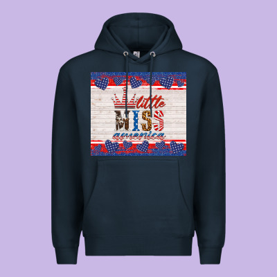4th Of July Little Miss America Premium Hoodie Designed By Hra Design Shop