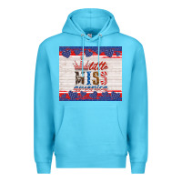 Ocean Blue 4th of july little miss America Premium Hoodie - HRA Design Shop
