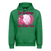 Emerald in october we wear pink breast cancer valleybal Urban Hoodie - JahusDesignShop