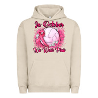 Pigment French Oak in october we wear pink breast cancer valleybal Urban Hoodie - JahusDesignShop