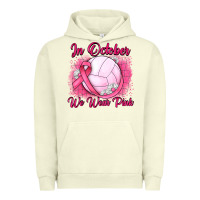 Pigment Pistachio in october we wear pink breast cancer valleybal Urban Hoodie - JahusDesignShop