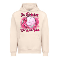 Sandshell in october we wear pink breast cancer valleybal Urban Hoodie - JahusDesignShop