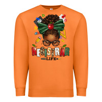 Carrot registrar life afro messy bun Premium Sweatshirt - texasbilliewilder
