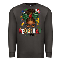 Smoke registrar life afro messy bun Premium Sweatshirt - texasbilliewilder