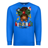 True Royal registrar life afro messy bun Premium Sweatshirt - texasbilliewilder