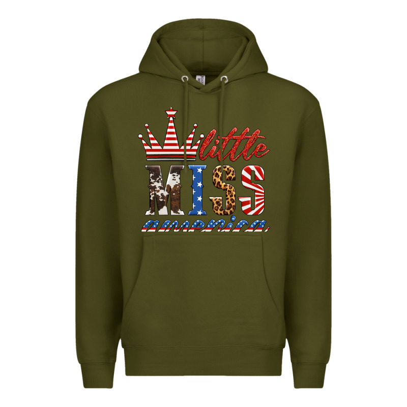 Little Miss America Premium Hoodie by HRA Design Shop | Teevron