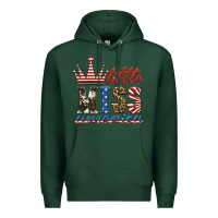 Sports Green little miss america Premium Hoodie - HRA Design Shop