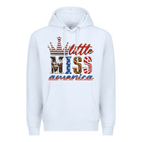 White little miss america Premium Hoodie - HRA Design Shop