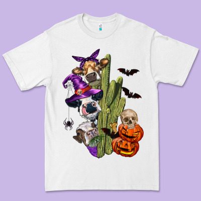 Halloween Cows Premium Tee Designed By Lillyallendesigns