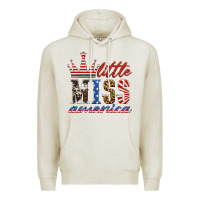 Oatmeal Heather little miss america Premium Hoodie - HRA Design Shop