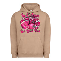 Pigment Burro in october we wear pink cheer with football breast Urban Hoodie - JahusDesignShop