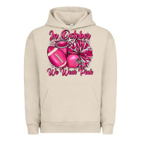 Pigment French Oak in october we wear pink cheer with football breast Urban Hoodie - JahusDesignShop