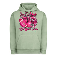 Pigment Oil Green in october we wear pink cheer with football breast Urban Hoodie - JahusDesignShop