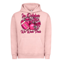 Pigment Salmon in october we wear pink cheer with football breast Urban Hoodie - JahusDesignShop