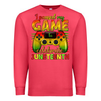 Cardinal I paused my game celebrate Juneteenth Premium Sweatshirt - texasbilliewilder