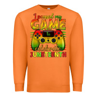 Carrot I paused my game celebrate Juneteenth Premium Sweatshirt - texasbilliewilder