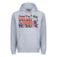 Heather Grey i'm not drunk i'm patriotic Premium Hoodie - HRA Design Shop