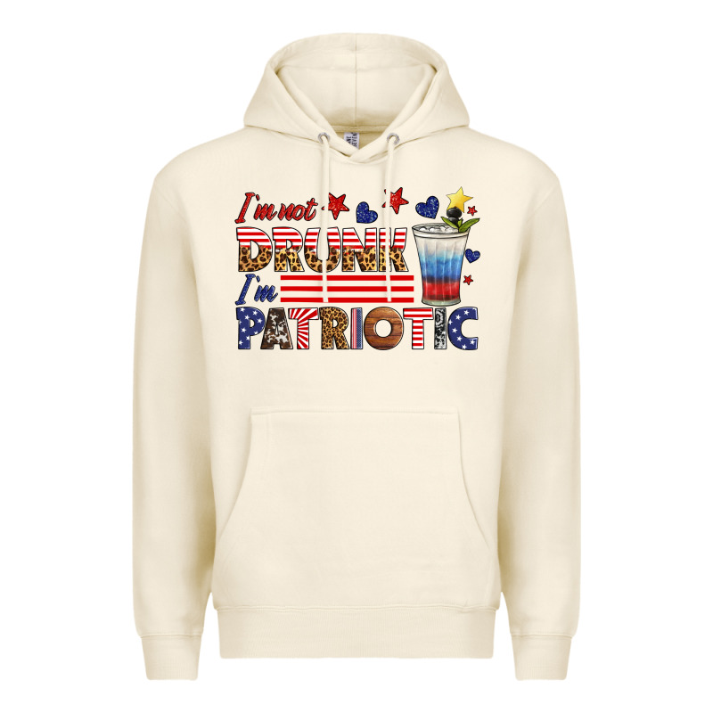 I'm Not Drunk I'm Patriotic Premium Hoodie by HRA Design Shop | Teevron