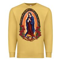 Antique Gold Our Lady Of Guadalupe Premium Sweatshirt - RanaPortraitStore
