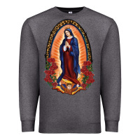 Charcoal Heather Our Lady Of Guadalupe Premium Sweatshirt - RanaPortraitStore
