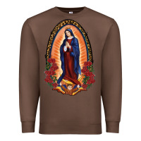 Chestnut Our Lady Of Guadalupe Premium Sweatshirt - RanaPortraitStore