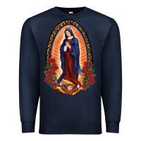 Navy Our Lady Of Guadalupe Premium Sweatshirt - RanaPortraitStore