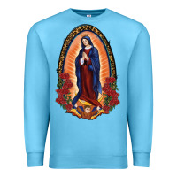 Ocean Blue Our Lady Of Guadalupe Premium Sweatshirt - RanaPortraitStore