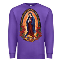 Purple Our Lady Of Guadalupe Premium Sweatshirt - RanaPortraitStore