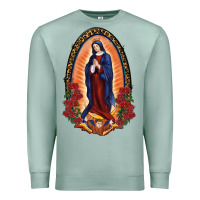 Seafoam Our Lady Of Guadalupe Premium Sweatshirt - RanaPortraitStore