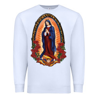 White Our Lady Of Guadalupe Premium Sweatshirt - RanaPortraitStore