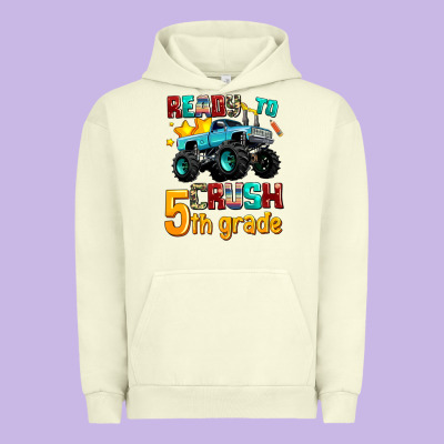Ready To School Crush 5th Grade Urban Hoodie Designed By Adodesignshop