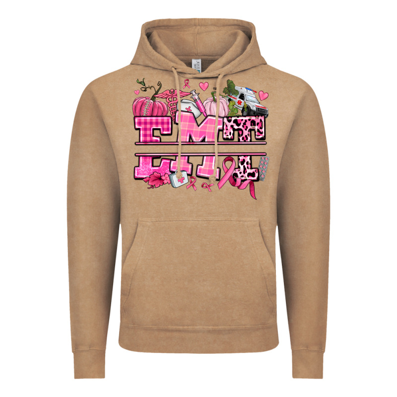 Emt Cancer And Fall Vintage Hoodie by AdoDesignShop | Teevron