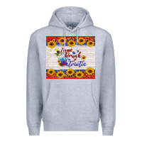 Heather Grey i'm not drunk i'm patriotic Premium Hoodie - HRA Design Shop