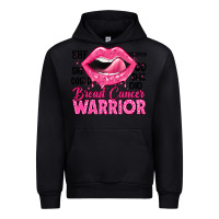 Black breast cancer warrior lips Urban Hoodie - JahusDesignShop