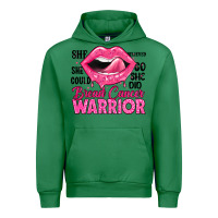 Emerald breast cancer warrior lips Urban Hoodie - JahusDesignShop