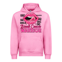 Fuchsia Pink breast cancer warrior lips Urban Hoodie - JahusDesignShop