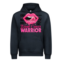 Navy breast cancer warrior lips Urban Hoodie - JahusDesignShop