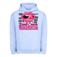 Breast Cancer Warrior Lips Urban Hoodie | Teevron