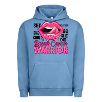 Pigment Pebble Blue breast cancer warrior lips Urban Hoodie - JahusDesignShop