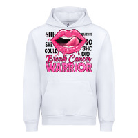White breast cancer warrior lips Urban Hoodie - JahusDesignShop