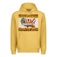 Antique Gold god bless america Premium Hoodie - HRA Design Shop